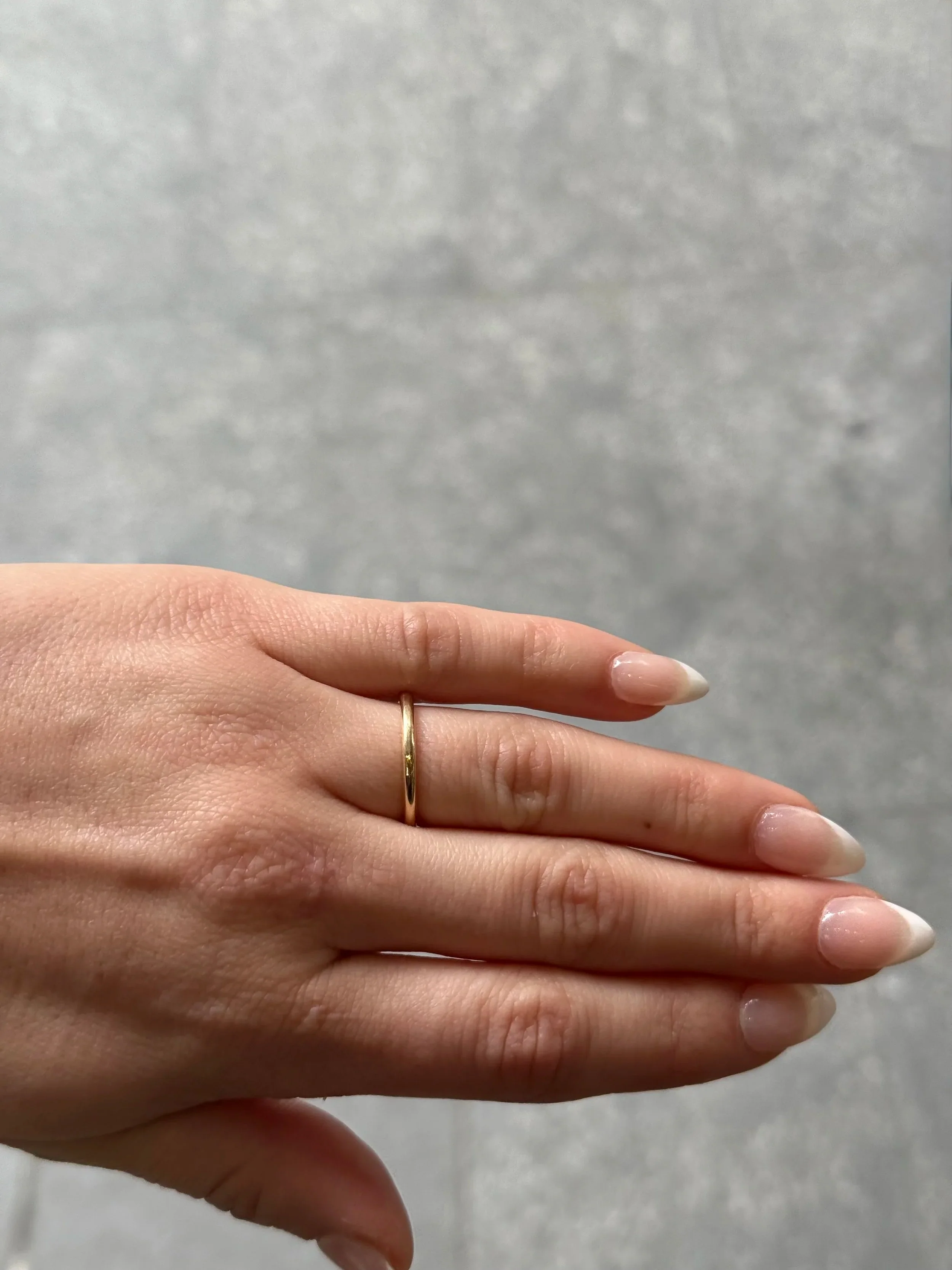 2mm Plain Gold Wedding Bands - Image 2
