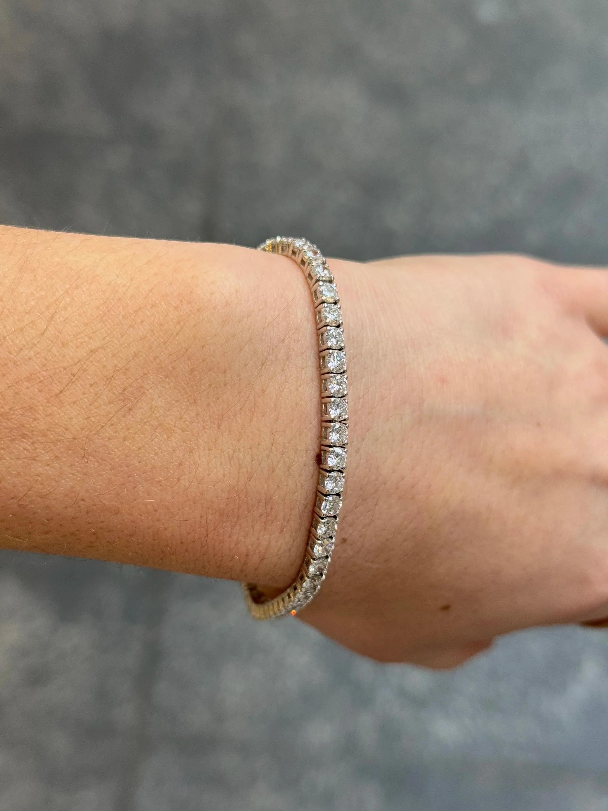 7ct Lab Grown Tennis Bracelet - Image 3