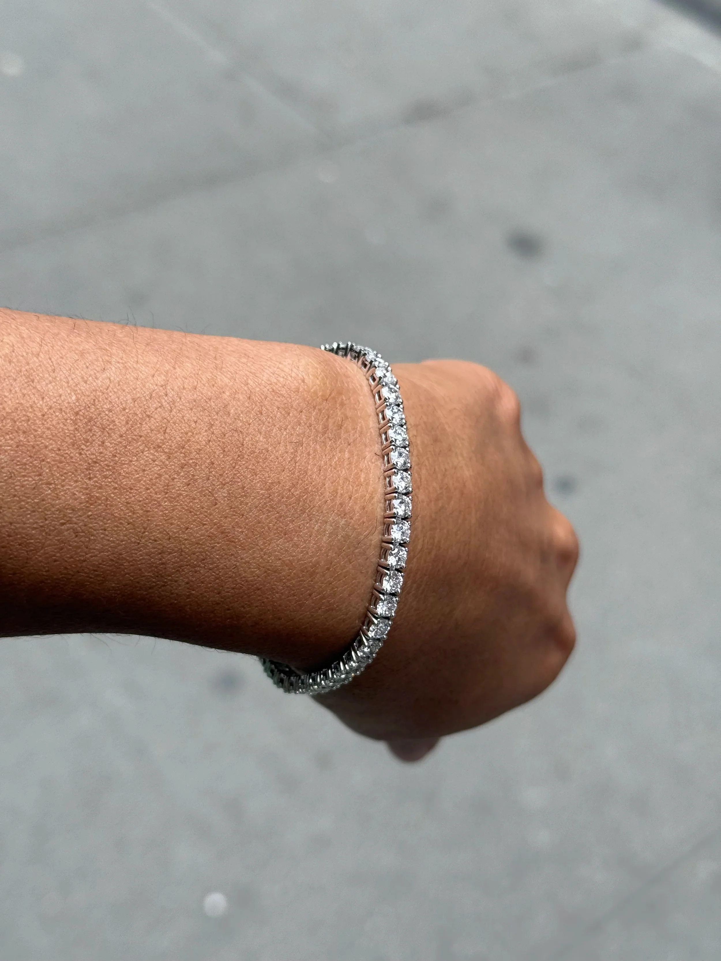 8ct Lab Grown Tennis Bracelet - Image 3