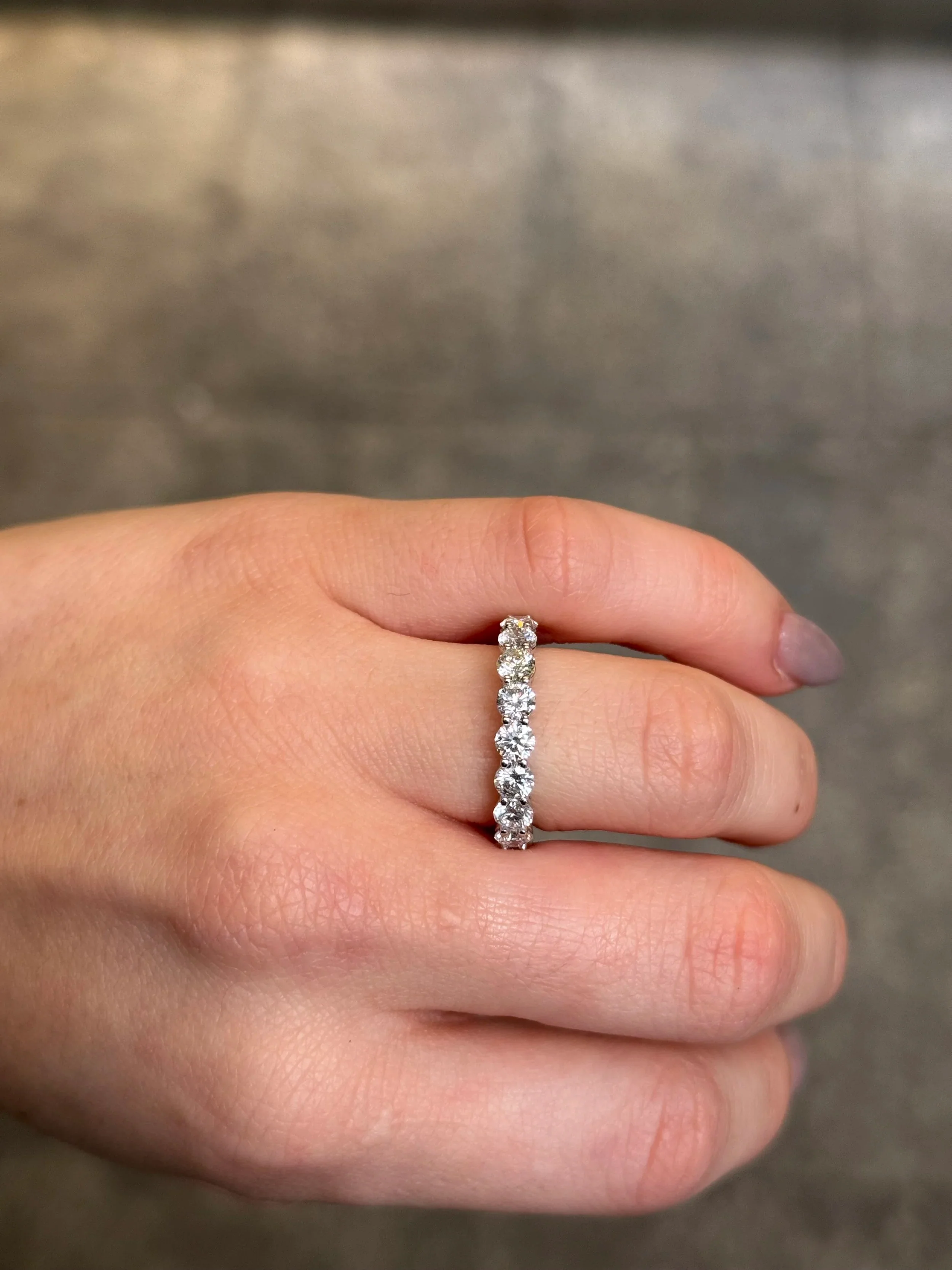 Ladies 3.50ct Eternity Wedding Band - Image 2
