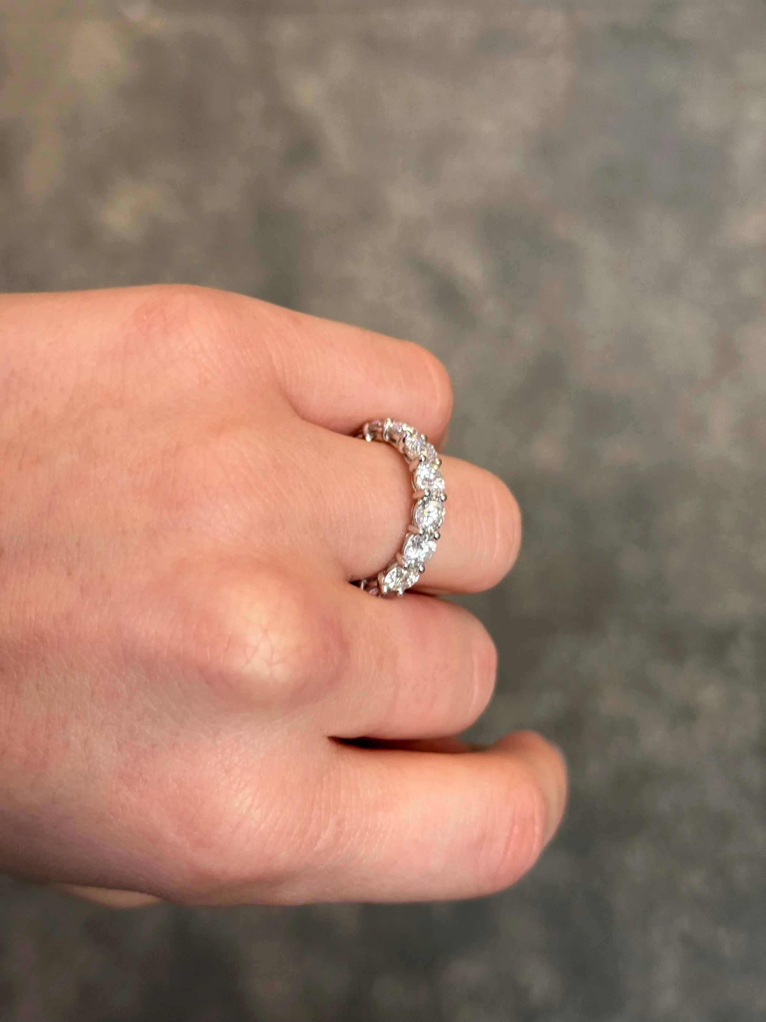Ladies 5ct Eternity Wedding Band - Image 3