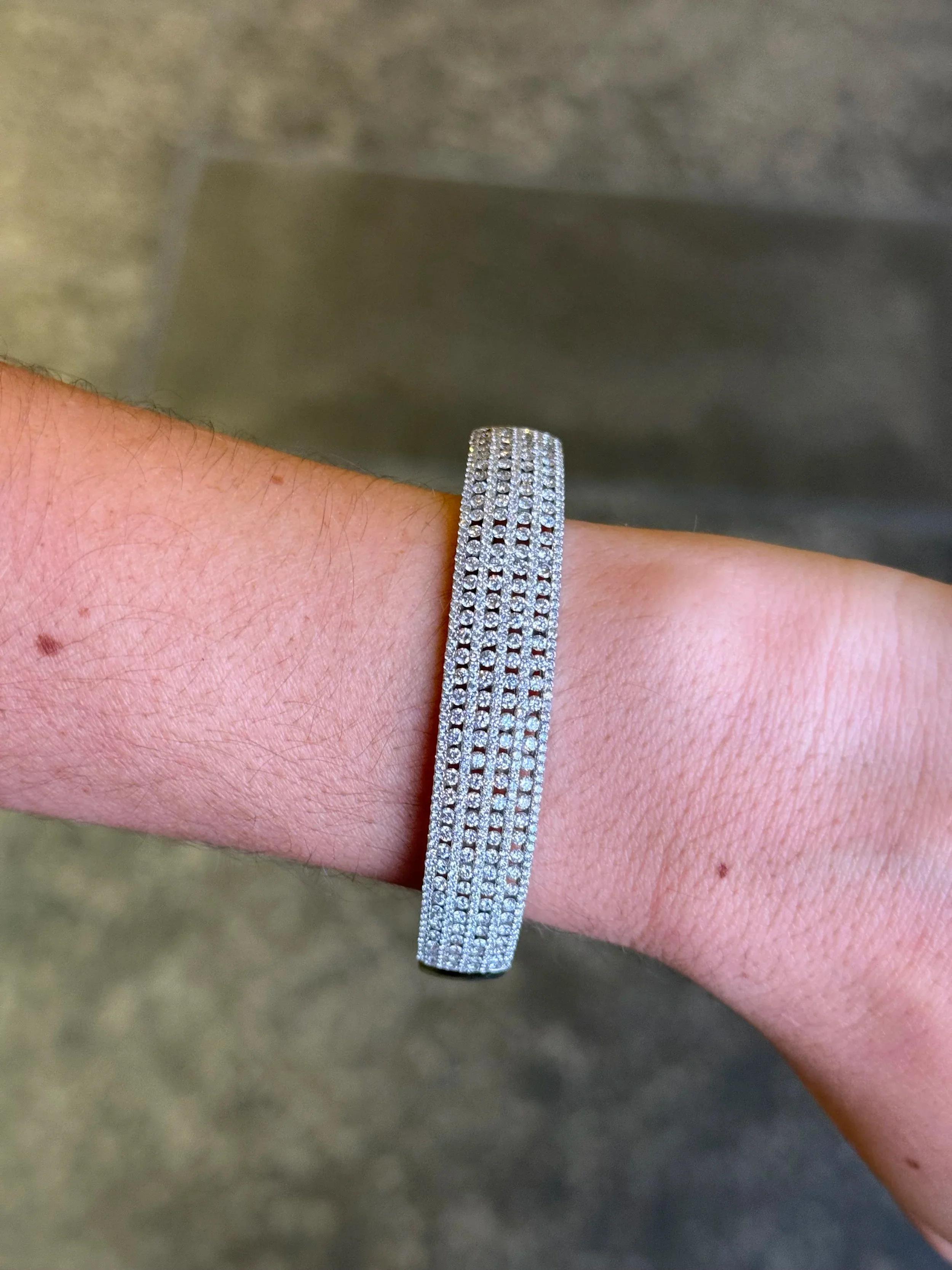 Ladies Multi-Row Bangle Bracelet - Image 2
