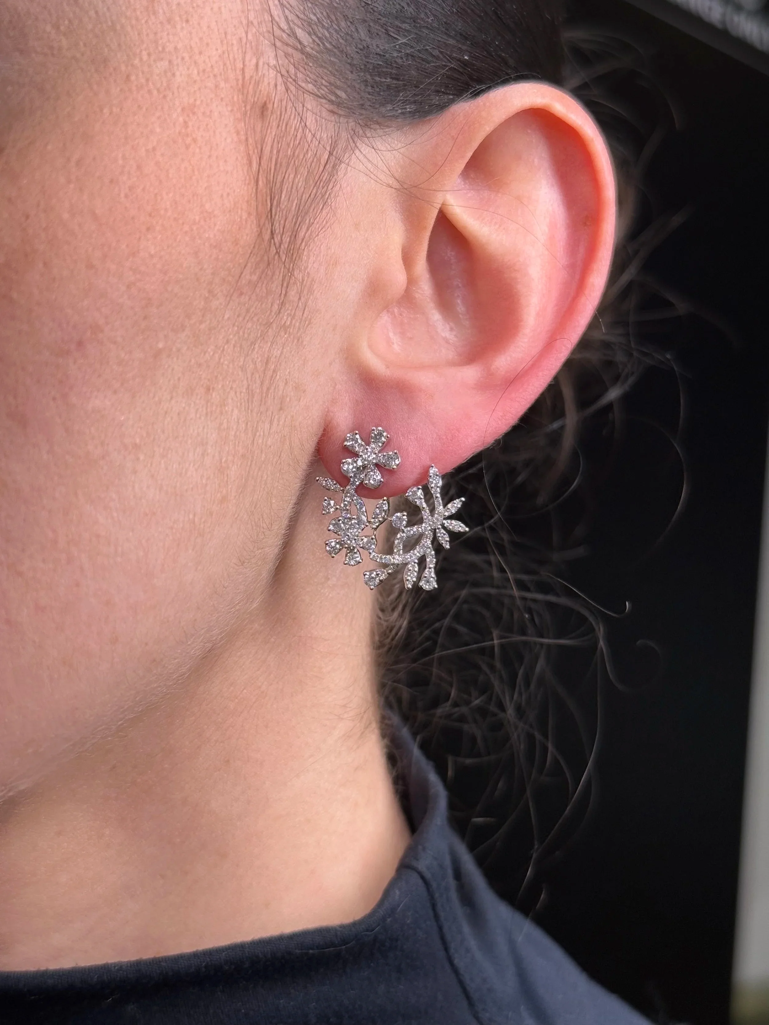 Ladies Multi-Shaped Fancy Diamond Earrings - Image 2
