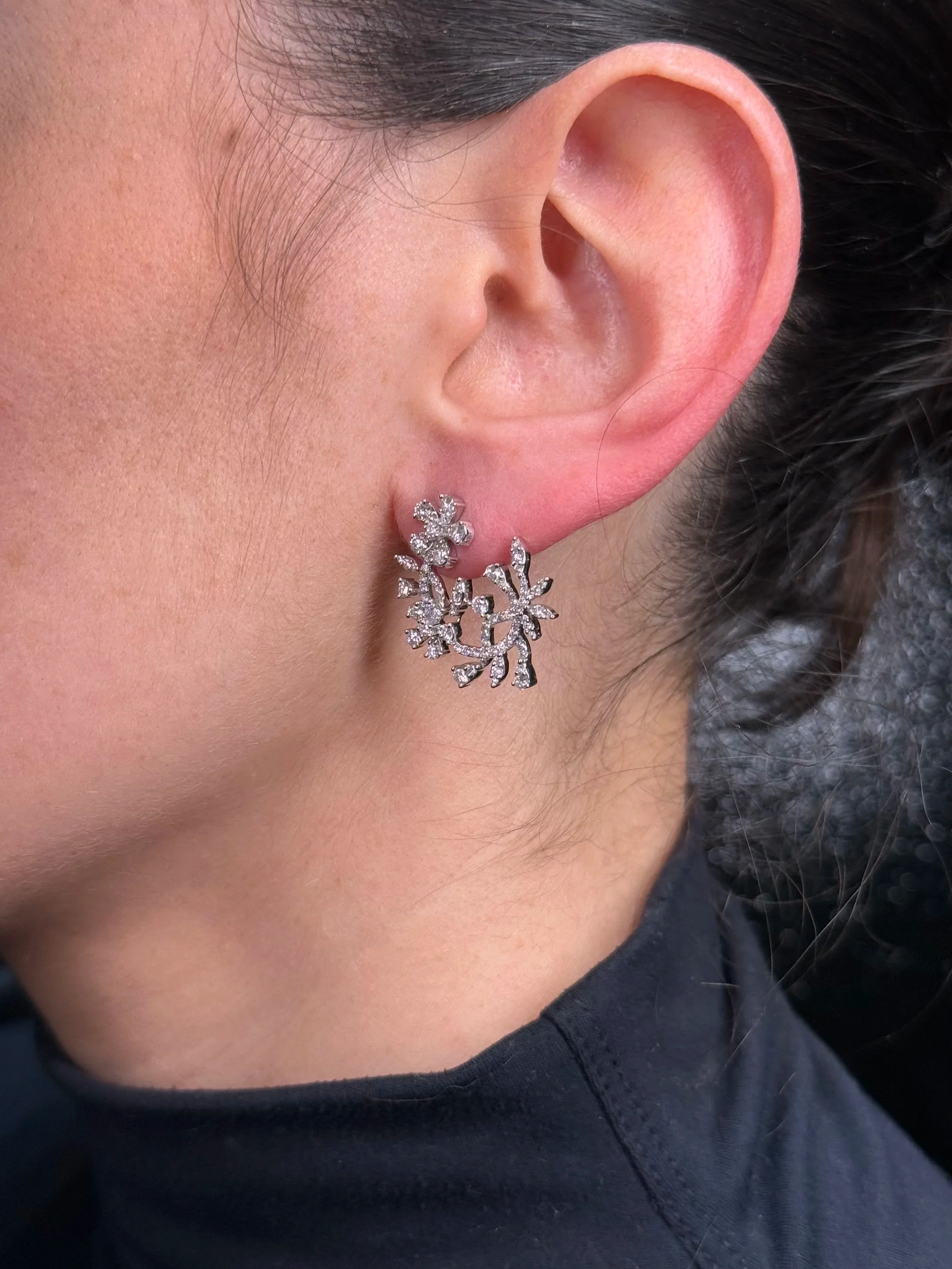 Ladies Multi-Shaped Fancy Diamond Earrings - Image 3