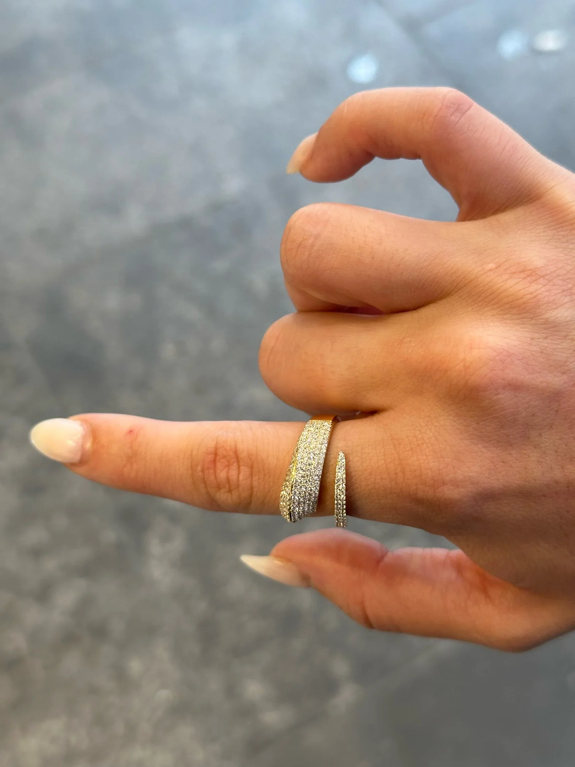 Ladies Pave Set Fancy Ring - Image 2