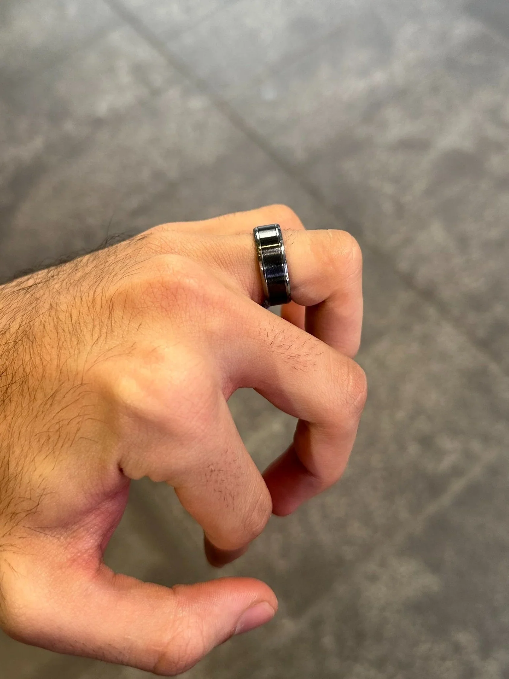 Men’s Grey Tantalum Wedding Band - Image 3
