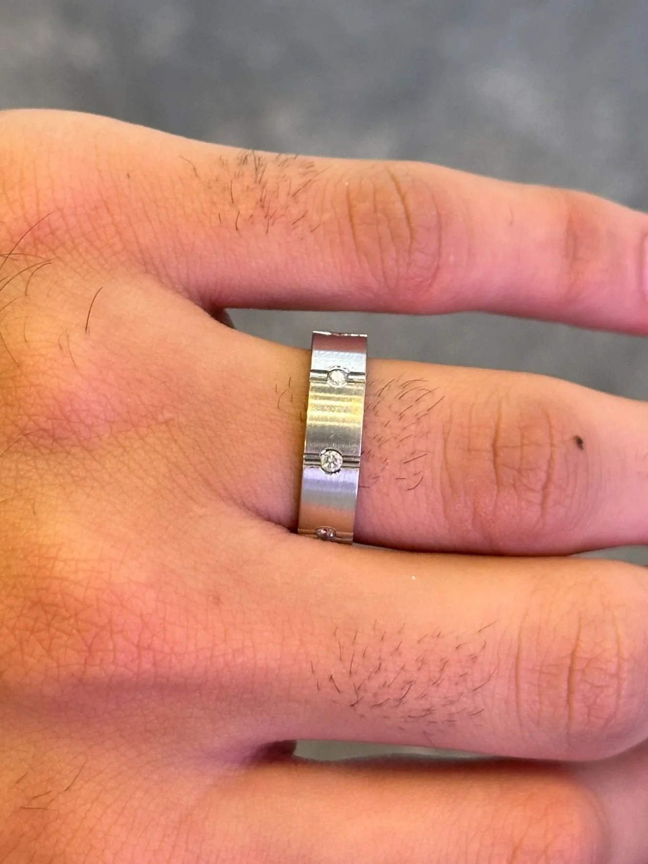 Men’s Spaced Out Handcrafted Diamond Wedding Band